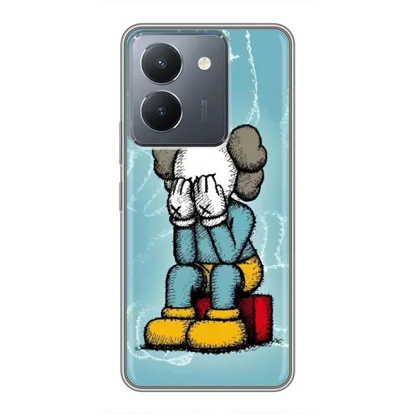 Чехол с принтом «Плач Bearbrick» для Vivo Y36