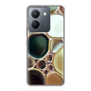 Мраморний чехол на VIVO Y36 (VPrint) (Радужний Мрамор)