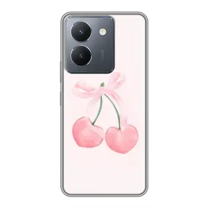 Чехол с розовым рисунком для VIVO Y36 (Розовые вишни)