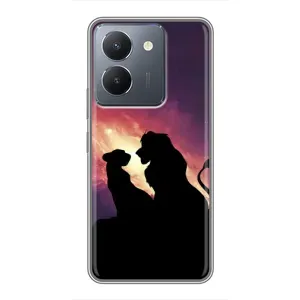 Чохол з принтом «Силует Сімба і Налу» для Vivo Y36