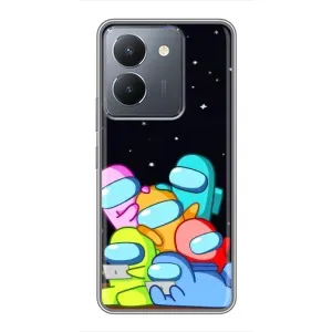 Чехол Амонг Ас для VIVO Y36 (AlphaPrint) (Скины в космосе)