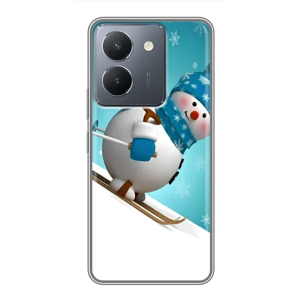 Чехол с принтом «Снеговик на лыжах» для Vivo Y36 Чехол с принтом «Снеговик на лыжах» для Vivo Y36