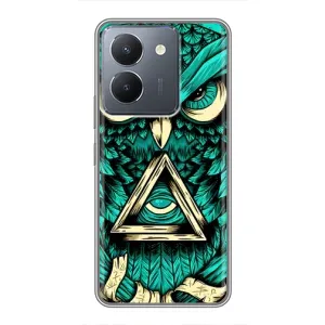 Чехол с птицами на VIVO Y36 (VPrint) (Сова с глазом)
