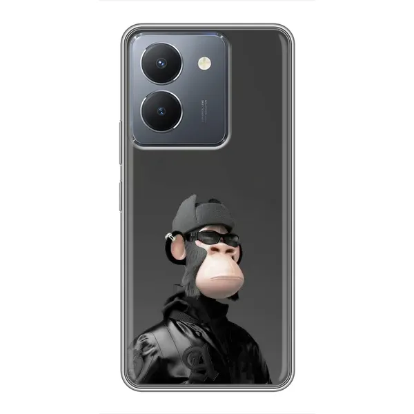 Чохол з принтом «стильна мавпа NFT» для Vivo Y36