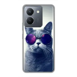 Чохол з принтом для VIVO Y36 (AlphaPrint) Модні коти (Стильний кіт)