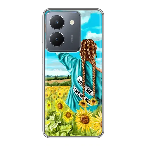 Чехол с принтом «Украиночка» для Vivo Y36