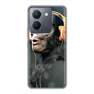 Чохол з Мавпами VIVO Y36 - (AlphaPrint) (В навушниках)