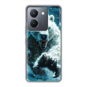 Чехол с картинкой «Хищники» для VIVO Y36 (Полярный медведь)