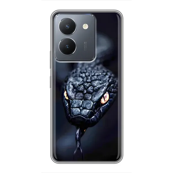 Чохол з принтом «Чорна змія» для Vivo Y36