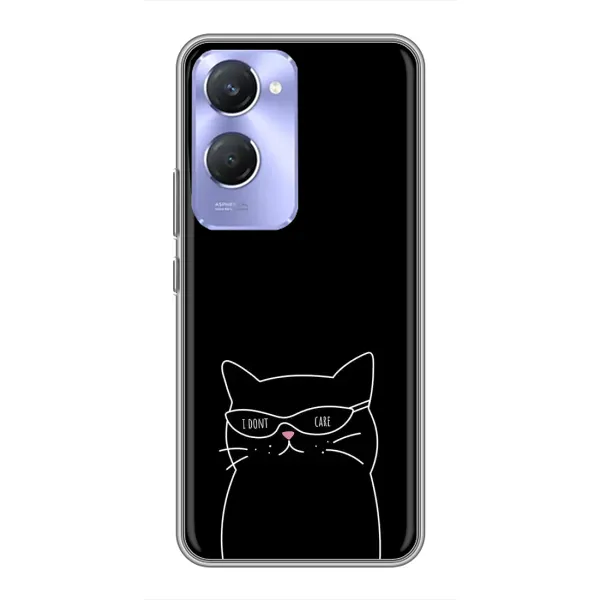 Чохол з принтом «Байдужий кіт» для Vivo Y36c