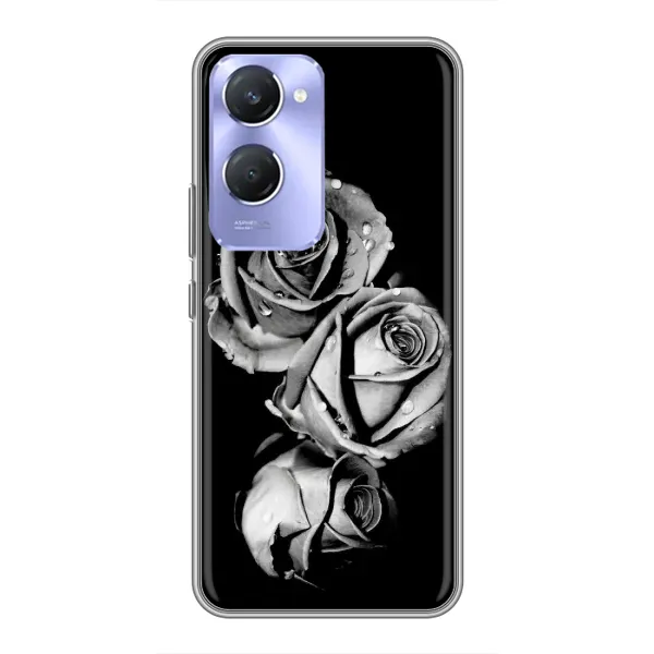 Чехол с принтом «Черная роза» для Vivo Y36c Чехол с принтом «Черная роза» для Vivo Y36c