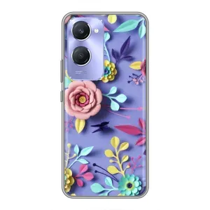 Чехлы с Цветами для Vivo Y36c (VPrint) (Цветочный дизайн)