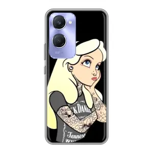 Чохол з друком для Vivo Y36c - (Мода) (AlphaPrint) (Дівчина в тату)