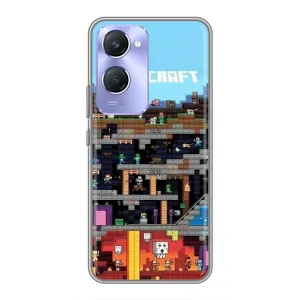 Чохол Майнкрафт на Vivo Y36c (AlphaPrint) Minecraft (фон Minecraft)