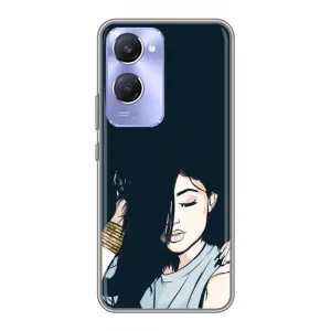 Чохол з друком для Vivo Y36c - (Мода) (AlphaPrint) (Гарна дівчина)