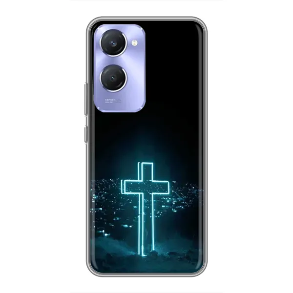 Чехол с принтом «Крест и город» для Vivo Y36c Чехол с принтом «Крест и город» для Vivo Y36c