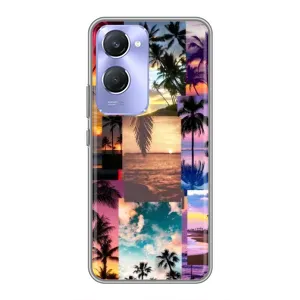 Силиконовый чехол с КАРТИНКАМИ лето для Vivo Y36c (AlphaPrint) (Летний отпуск)