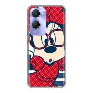 Эксклюзивный чехол для Vivo Y36c (AlphaPrint - Мультяшные) (Маус в очках)