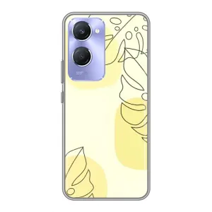 Силконовий чохол з принтом в квітах на Vivo Y36c