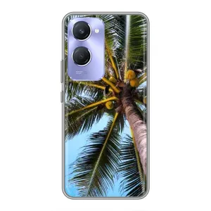 Силиконовый чехол с КАРТИНКАМИ лето для Vivo Y36c (AlphaPrint) (Пальма)