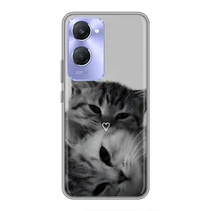 Чохол з принтом «Пара котів» для Vivo Y36c