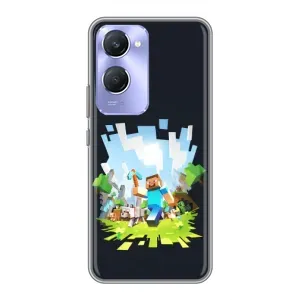 Чохол Майнкрафт на Vivo Y36c (AlphaPrint) Minecraft (персонажі Minecraft)