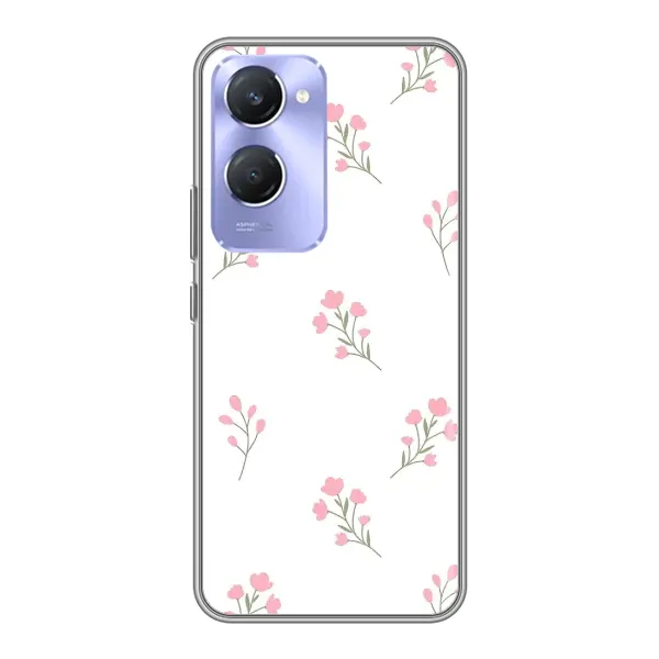Чехол с принтом «Розовые цветы» для Vivo Y36c