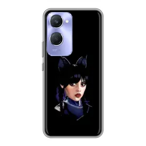Чохли Венсдей на Vivo Y36c Уенсдей (AlphaPrint) (серйозна Венздей)