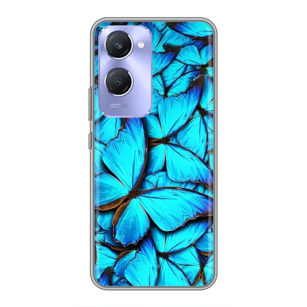 Чехол с принтом «Синие бабочки» для Vivo Y36c Чехол с принтом «Синие бабочки» для Vivo Y36c