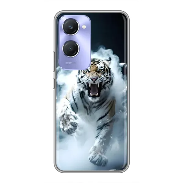 Чохол з принтом «Білий тигр у диму» для Vivo Y36c Чохол з принтом «Білий тигр у диму» для Vivo Y36c