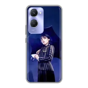 Чохли Венсдей на Vivo Y36c Уенсдей (AlphaPrint) (Венздей з парасолькою)