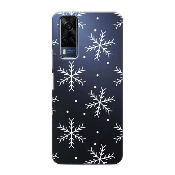 Чехол с принтом «Белые снежинки» для Vivo Y51 (2020) Чехол с принтом «Белые снежинки» для Vivo Y51 (2020)