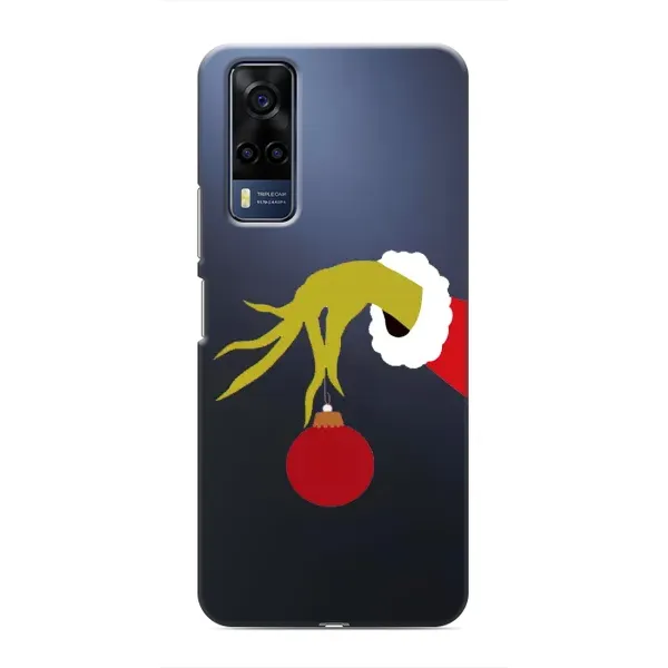 Чехол с принтом «Гринч с игрушкой» для Vivo Y51 (2020) Чехол с принтом «Гринч с игрушкой» для Vivo Y51 (2020)