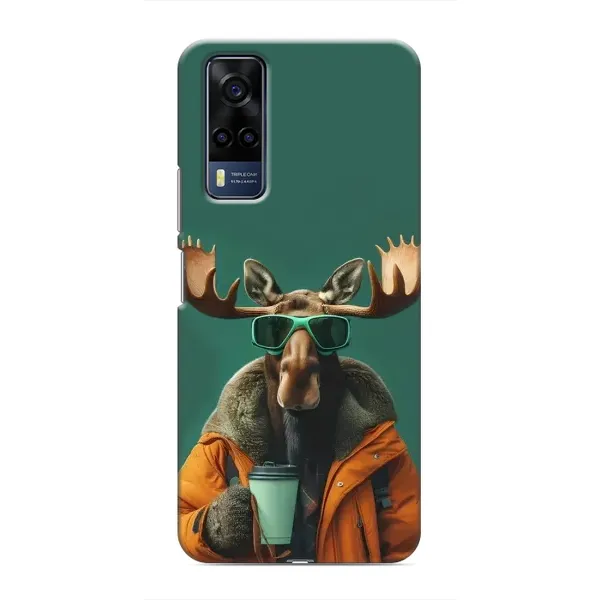Чехол с принтом «Лось с кофе» для Vivo Y51 (2020) Чехол с принтом «Лось с кофе» для Vivo Y51 (2020)