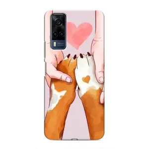 Чехлы с собаками для Vivo Y51 (2020) (VPrint) (Любовь к собакам)