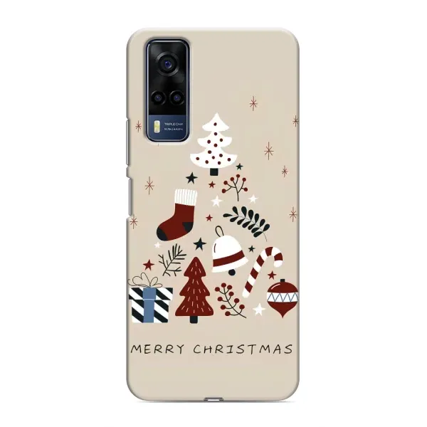 Чехол с принтом «Merry Christmas» для Vivo Y51 (2020)