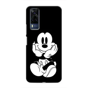 Міккі Маус чохол для Vivo Y51 (2020) (AlphaPrint - Мультяшні) (Маус на чорному)