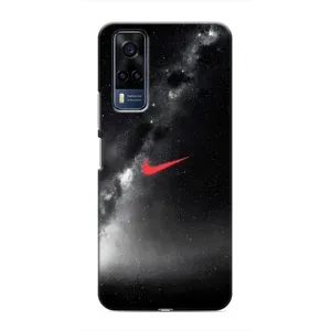 Чехол для Vivo Y51 (2020) - с принтом Найк (AlphaPrint) (Найк красный)