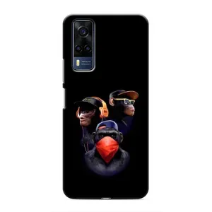 Чехол с Обезьянами Vivo Y51 (2020) - (AlphaPrint)
