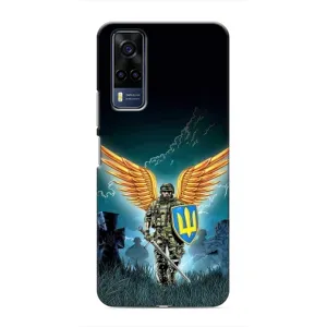 Чехлы с картинкой ЗСУ для Vivo Y51 (2020) (AlphaPrint) (Солдат ЗСУ)