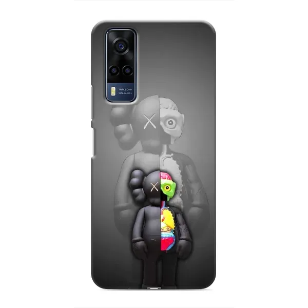 Чехол с принтом «Тело Bearbrick» для Vivo Y51 (2020)