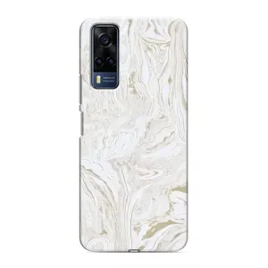 Мраморный чехол на VIVO Y53S (VPrint) (Белый мрамор)