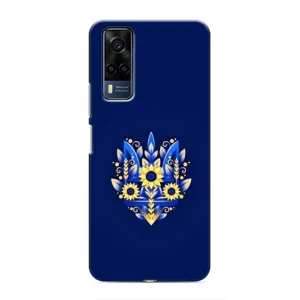 Чехлы для VIVO Y53S  Укр. Символика (AlphaPrint) (Цветочный Герб)