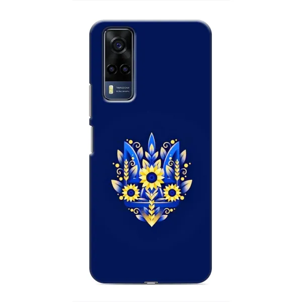 Чехол с принтом «Цветочный Герб» для Vivo Y53S Чехол с принтом «Цветочный Герб» для Vivo Y53S