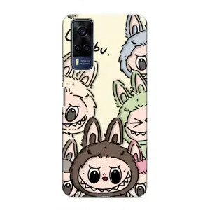 Чохол з Лабубу на VIVO Y53S (Золота мавпа Bored Ape)