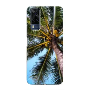 Силиконовый чехол с КАРТИНКАМИ лето для VIVO Y53S (AlphaPrint) (Пальма)