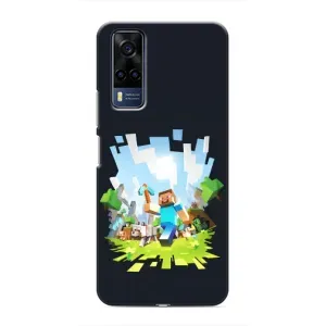 Чохол Майнкрафт на VIVO Y53S (AlphaPrint) Minecraft (персонажі Minecraft)