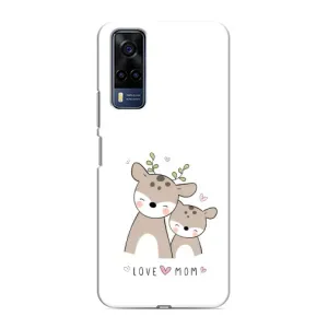 Чехлы для мамы на VIVO Y53S (Оленята мама и малыш)