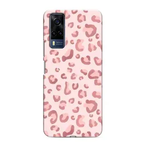 Чехол с розовым рисунком для VIVO Y53S (Розовый леопард)