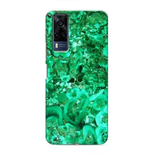 Мраморный чехол на VIVO Y53S (VPrint) (Салатный Мрамор)